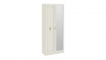 Шкаф для одежды с 1-ой глухой и 1-ой зеркальной дверями «Лючия» СМ-235.22.03